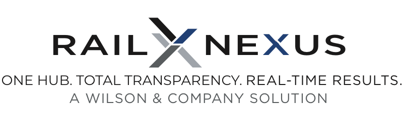 Rail Nexus — One Hub. Total Transparency. Real-Time Results. A Wilson & Company Solution